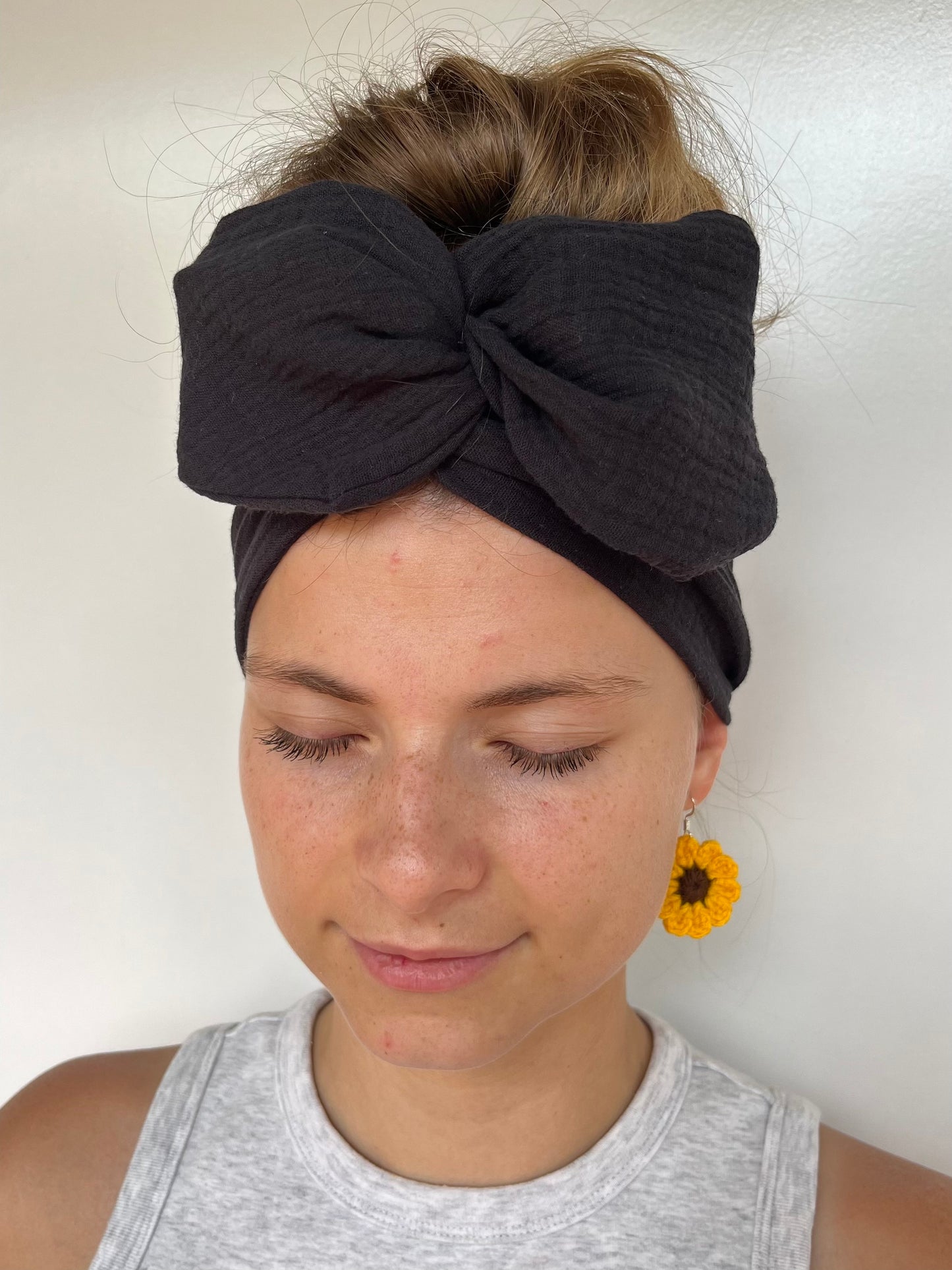 Raven Black Wired Headband