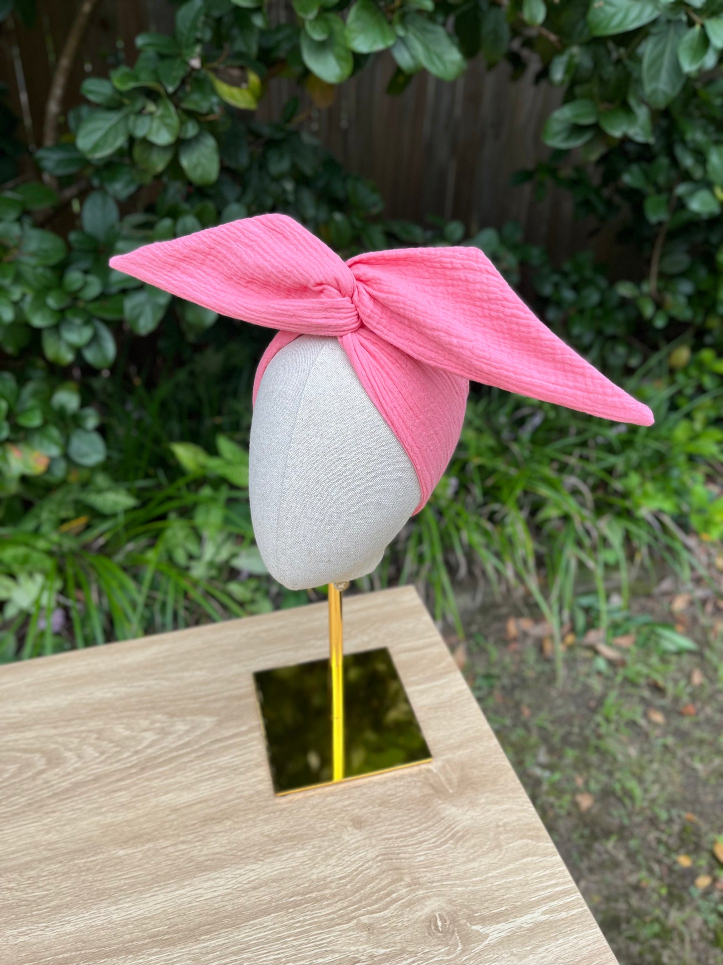 pink wired headband