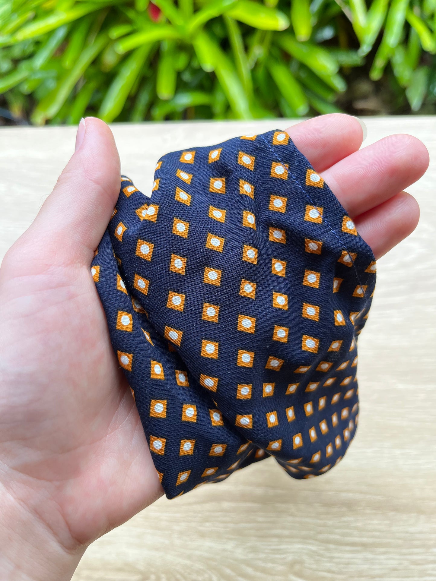 navy blue bandana headband