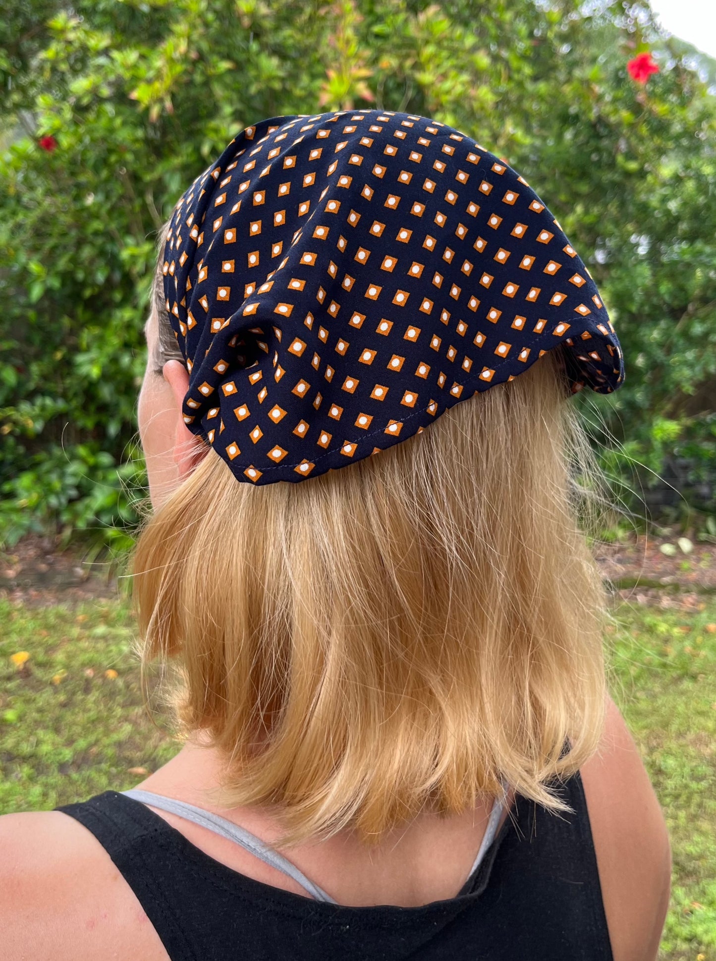navy blue bandana headband