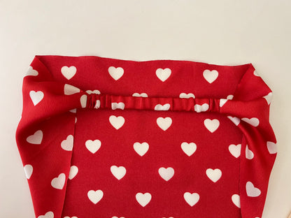 red bandana hair scarf