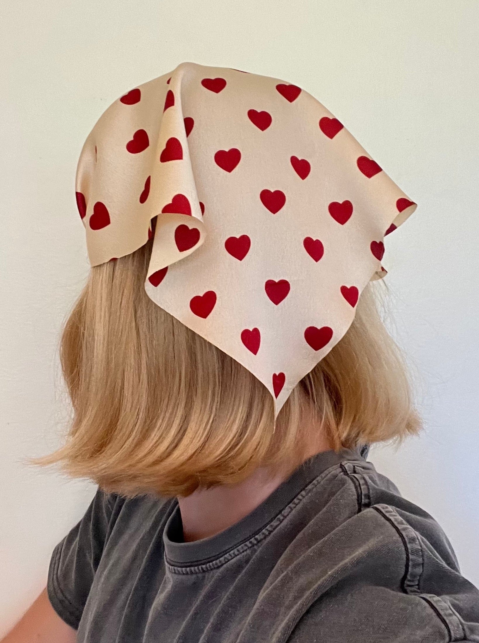 gold bandana hair scarf