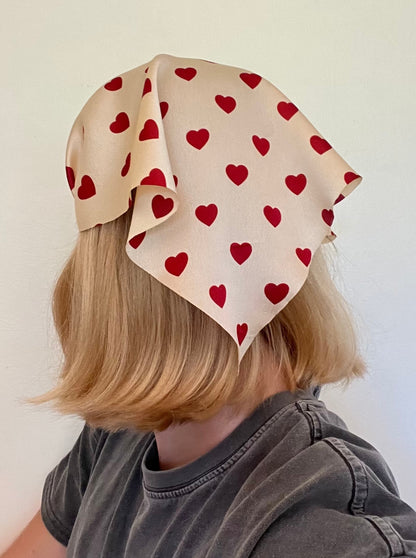 gold bandana hair scarf