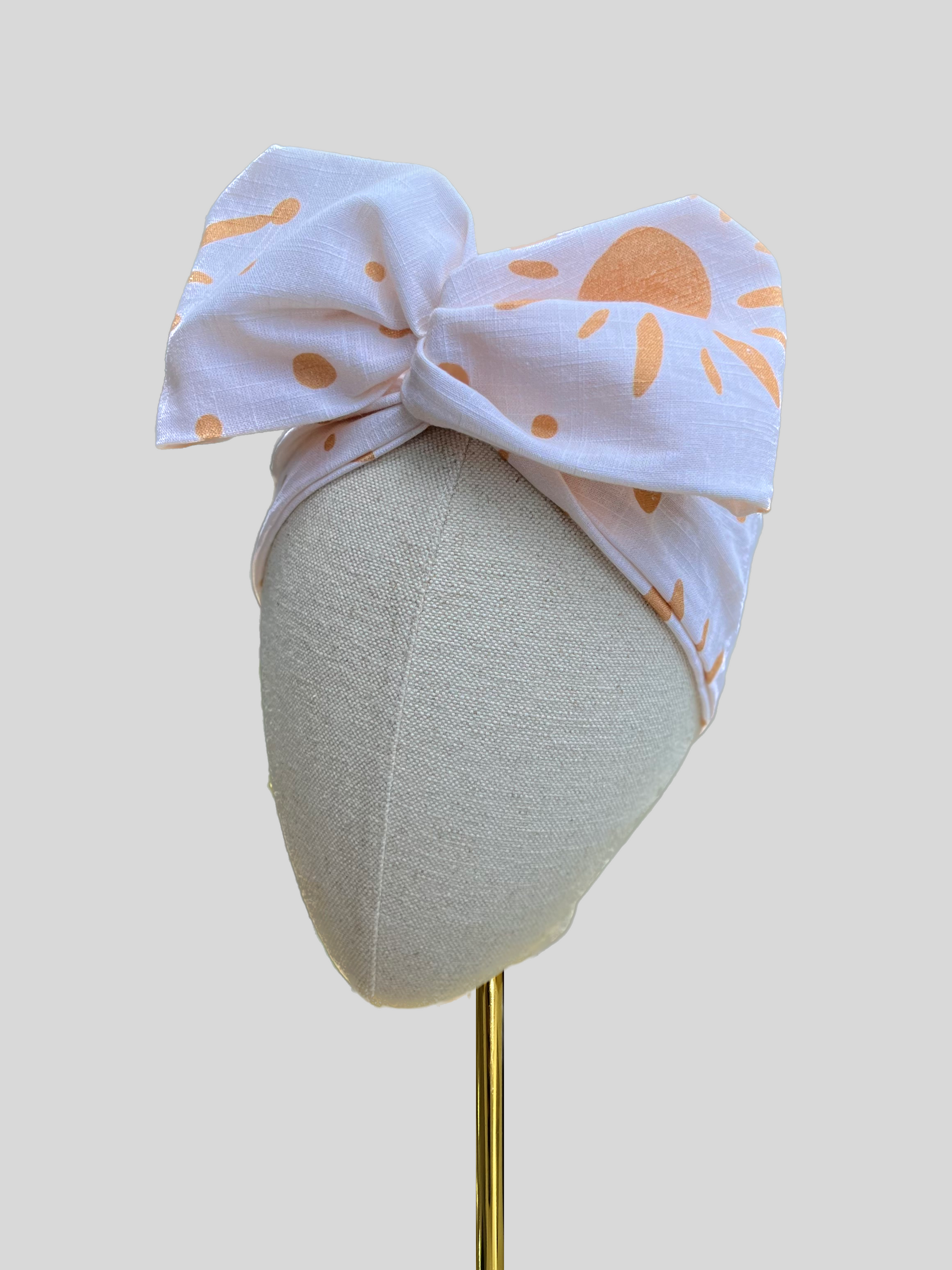 white sunshine wired headband
