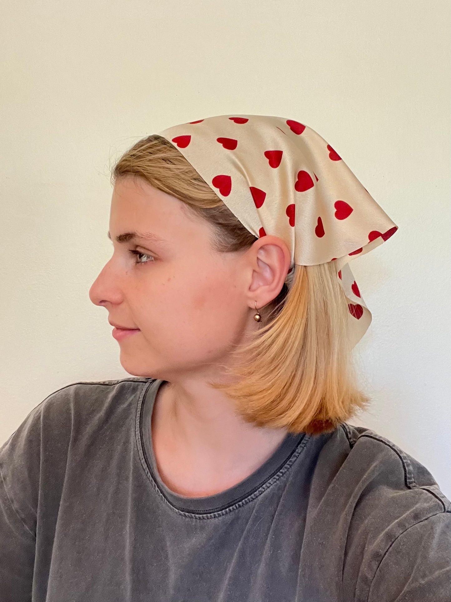 gold bandana hair scarf