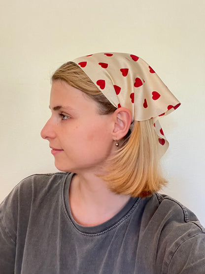 gold bandana hair scarf