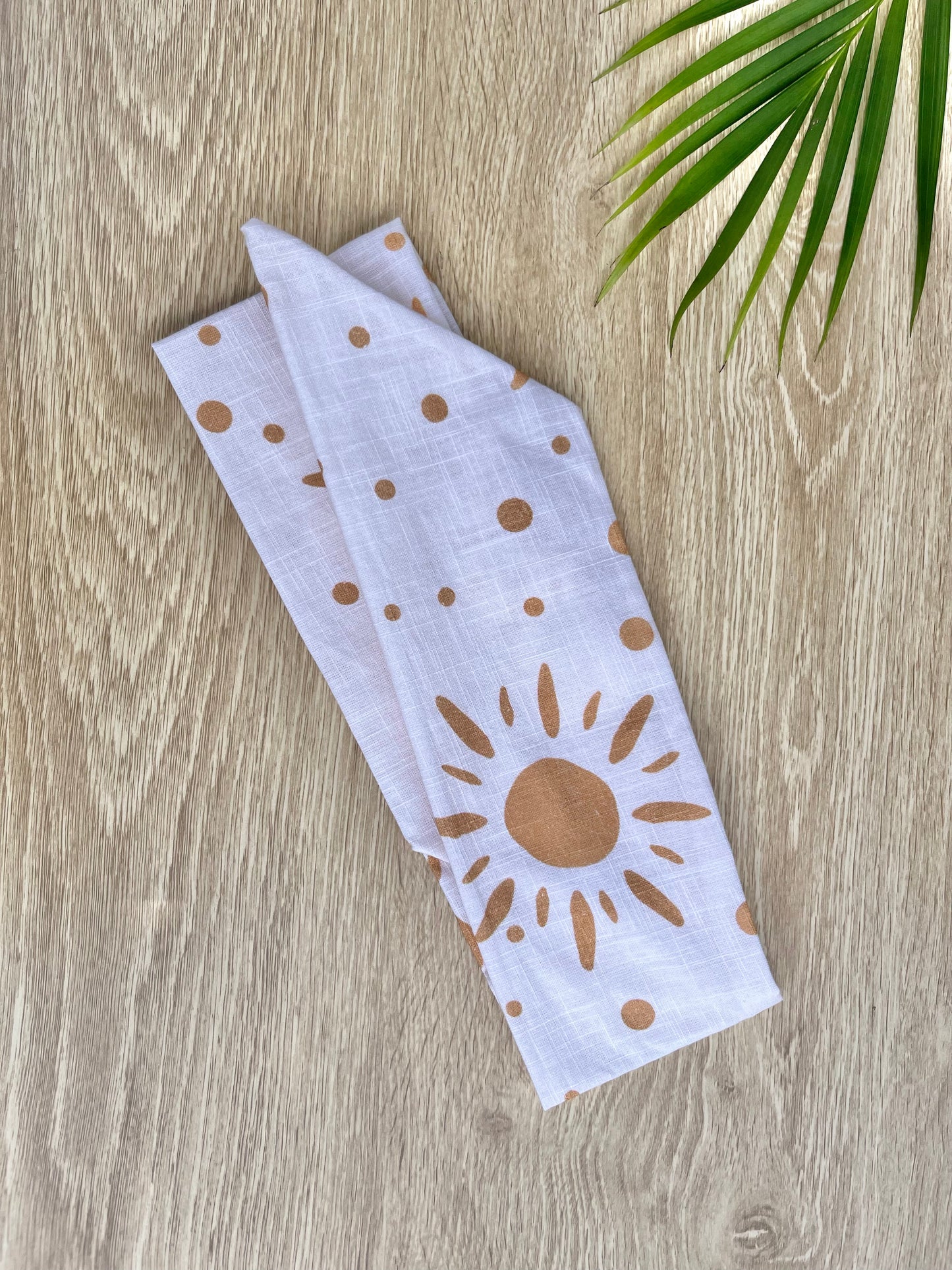 white sunshine wired headband