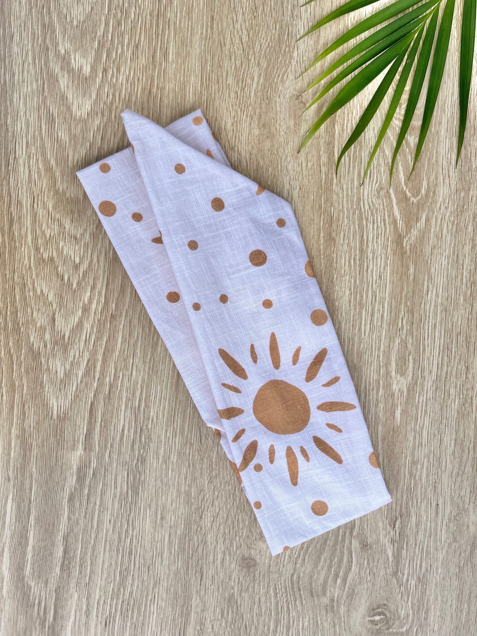 white sunshine wired headband