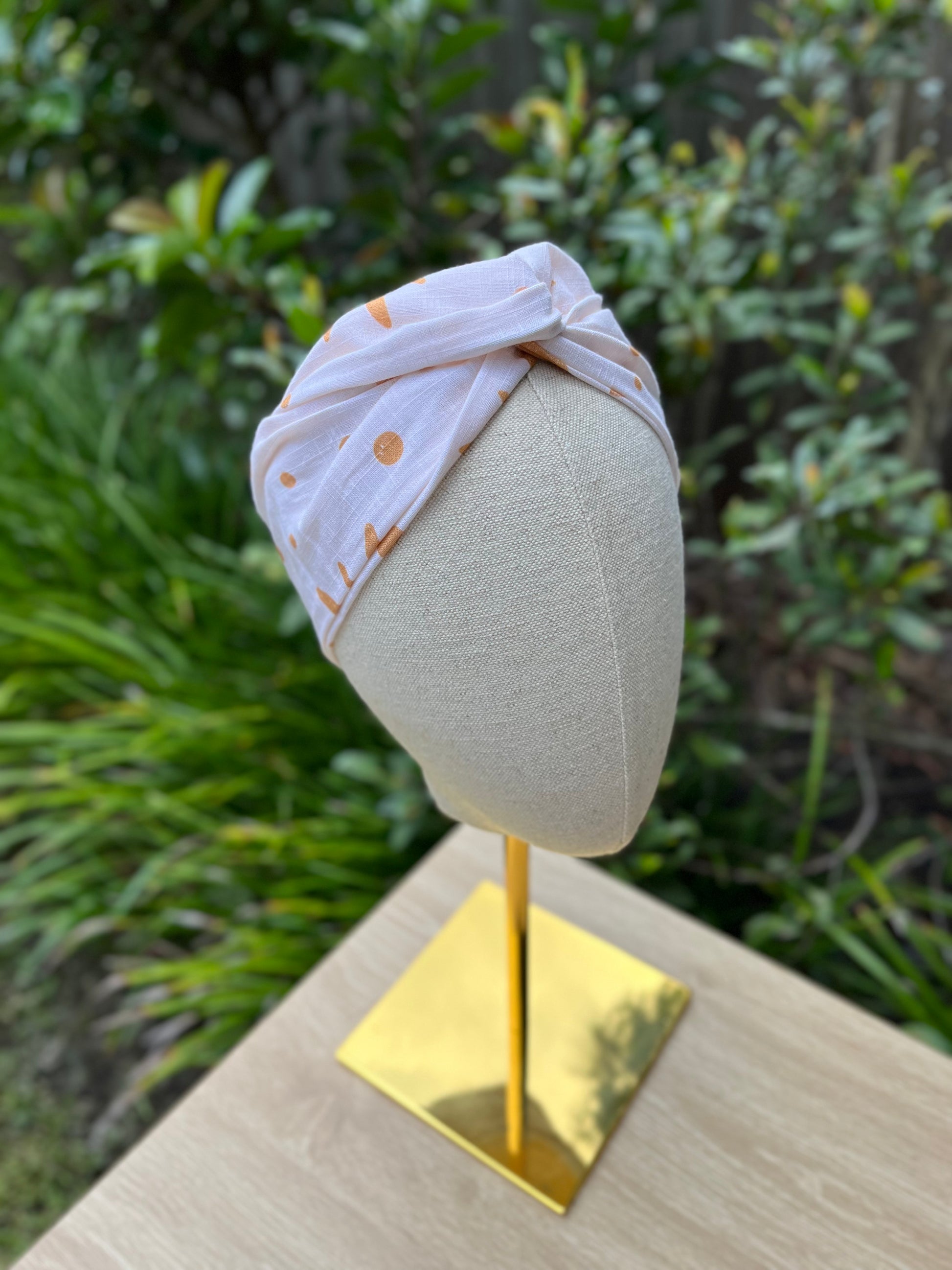 white sunshine wired headband