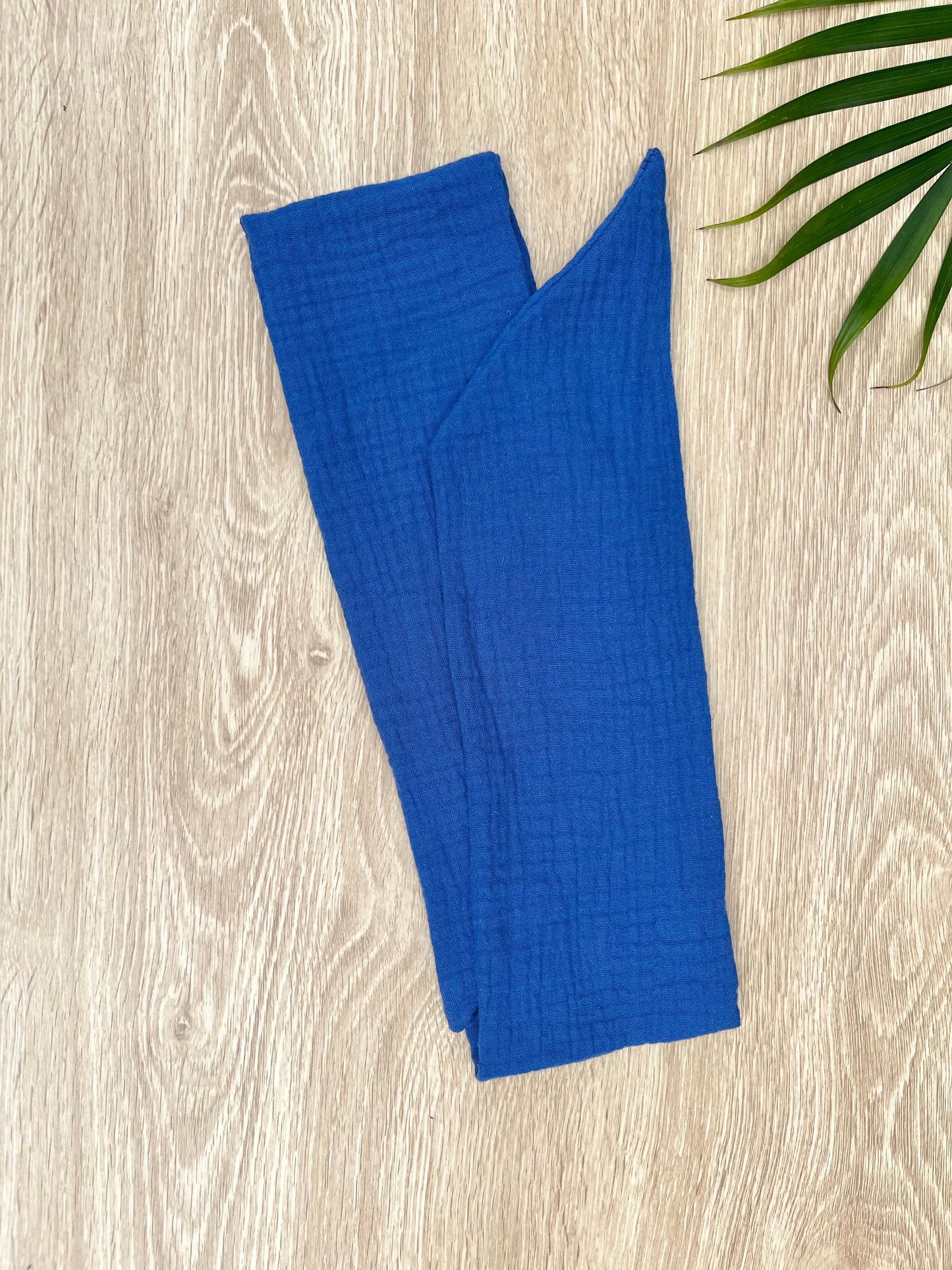 blue wired headband 