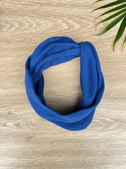 blue wired headband 