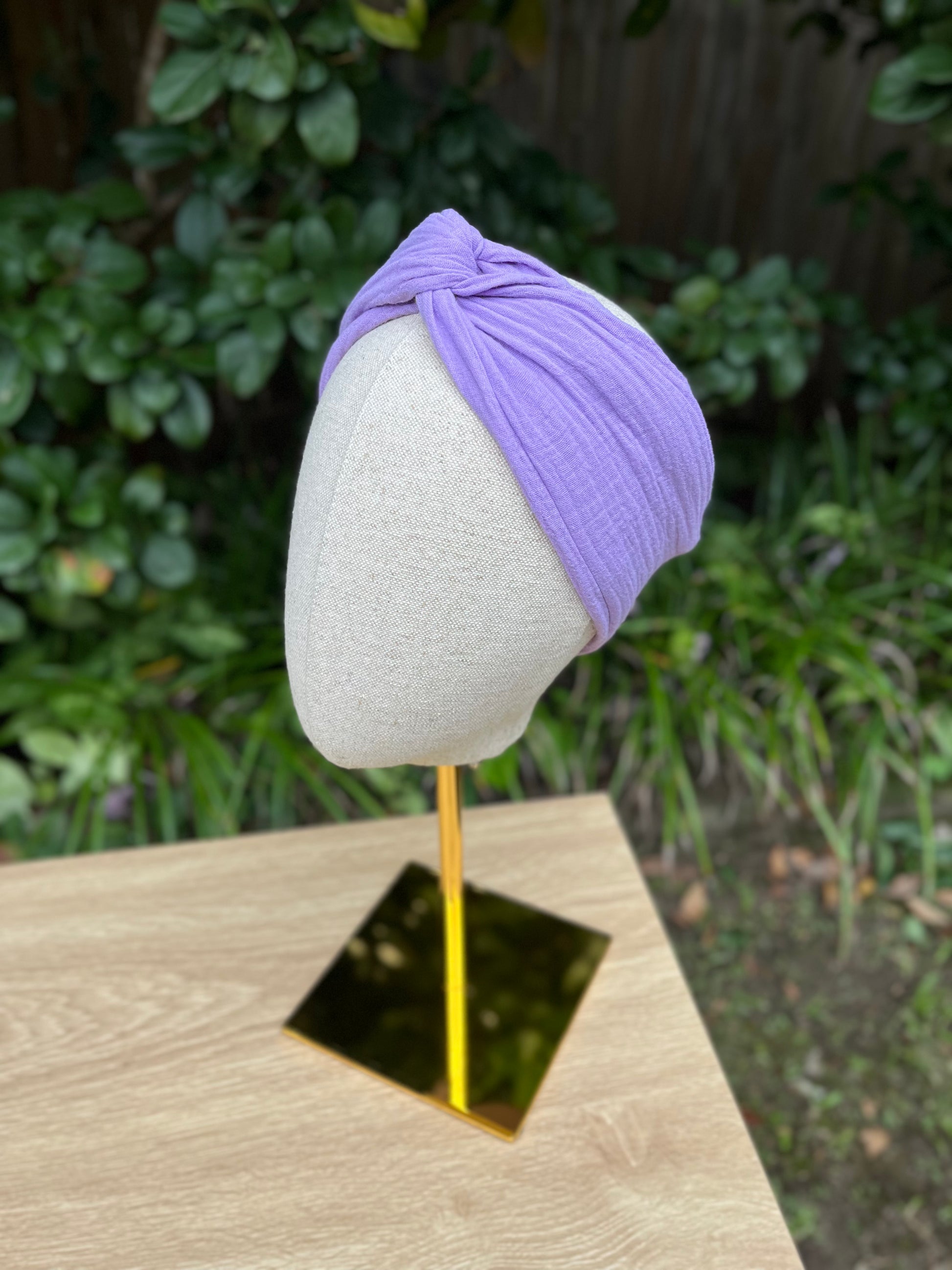 purple wired headband 