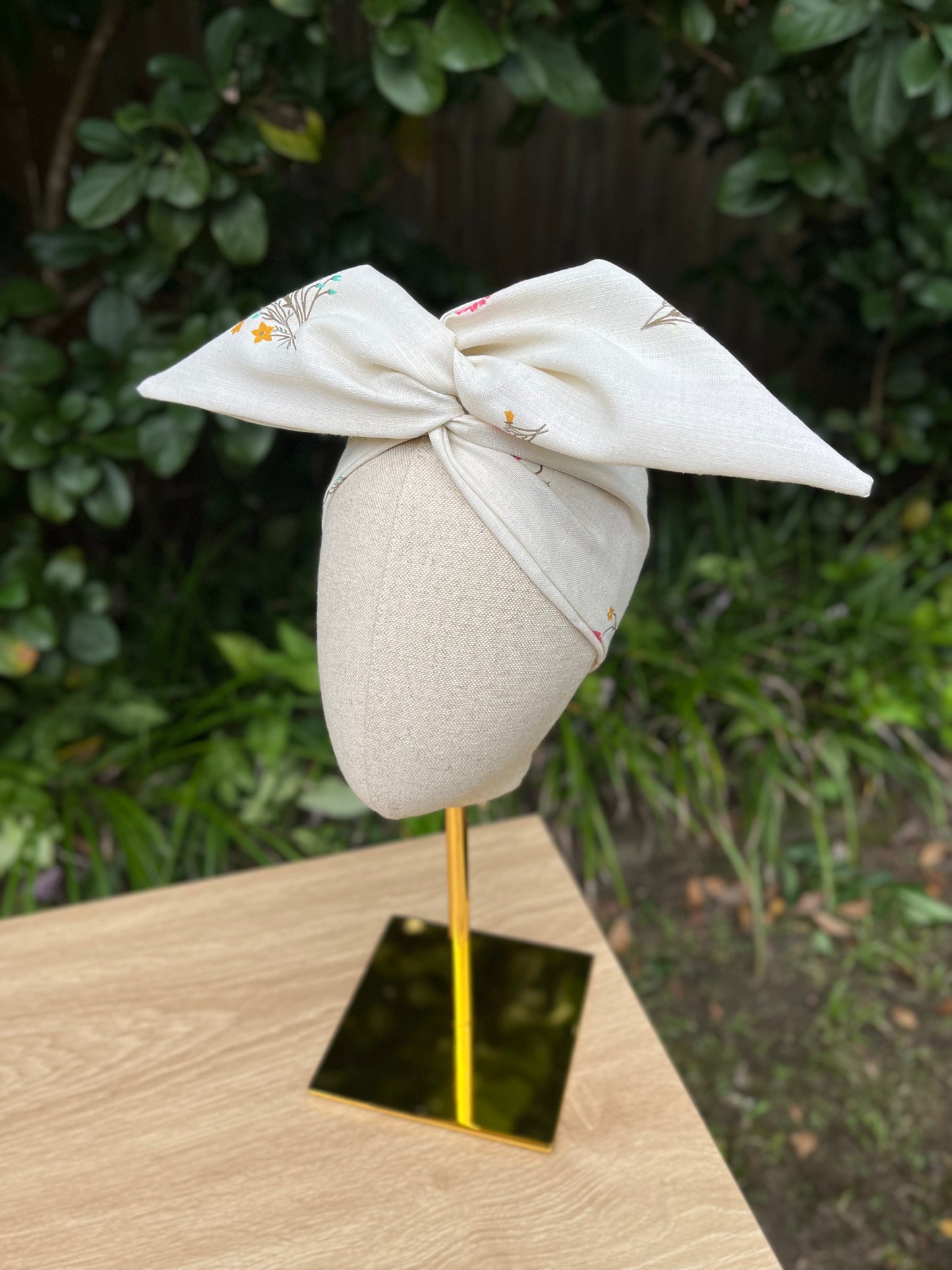 linen wired headband