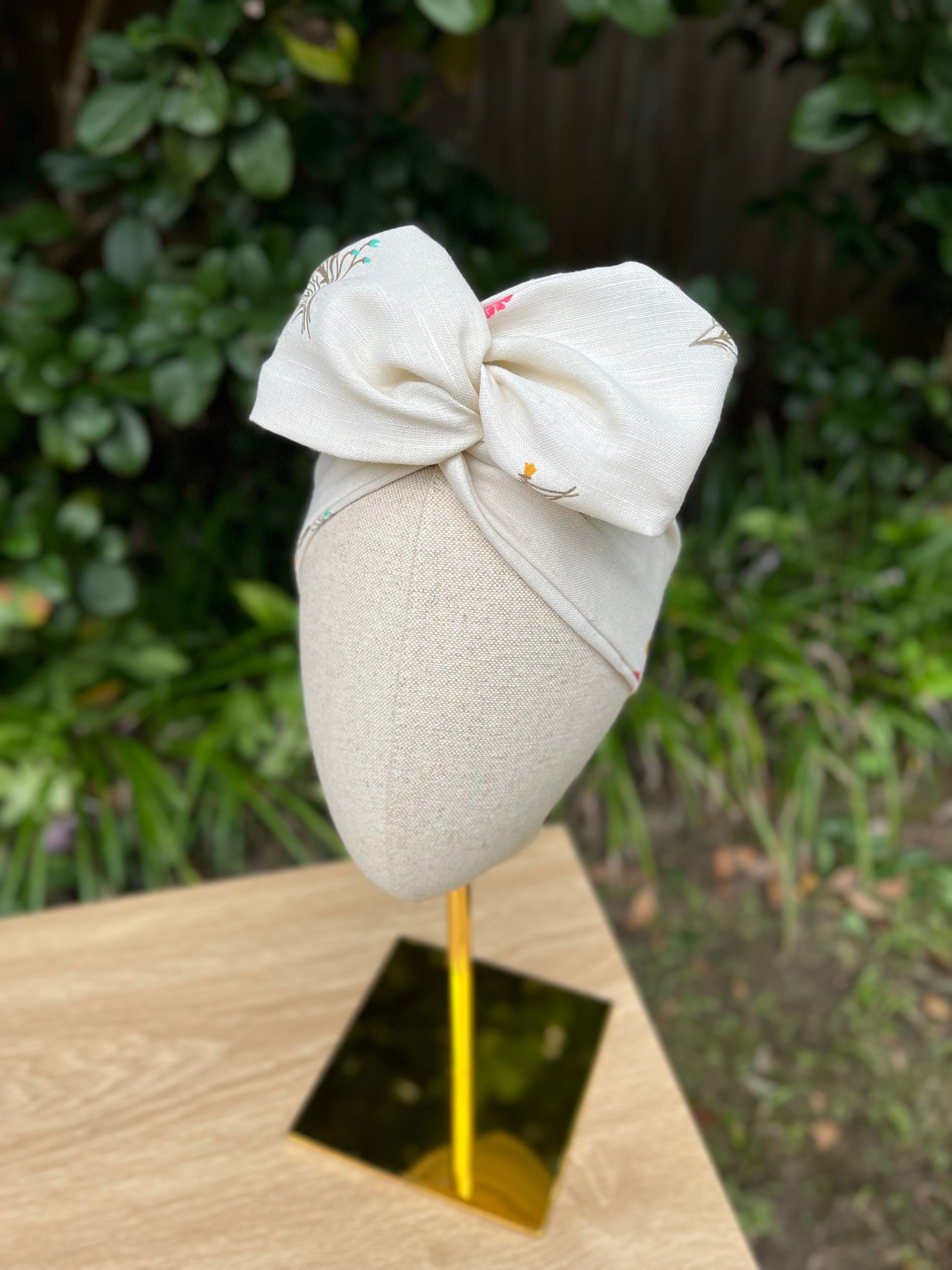 linen wired headband 