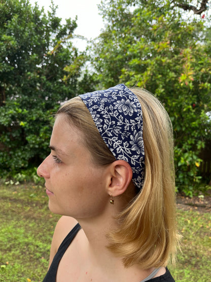 blue bandana headband 