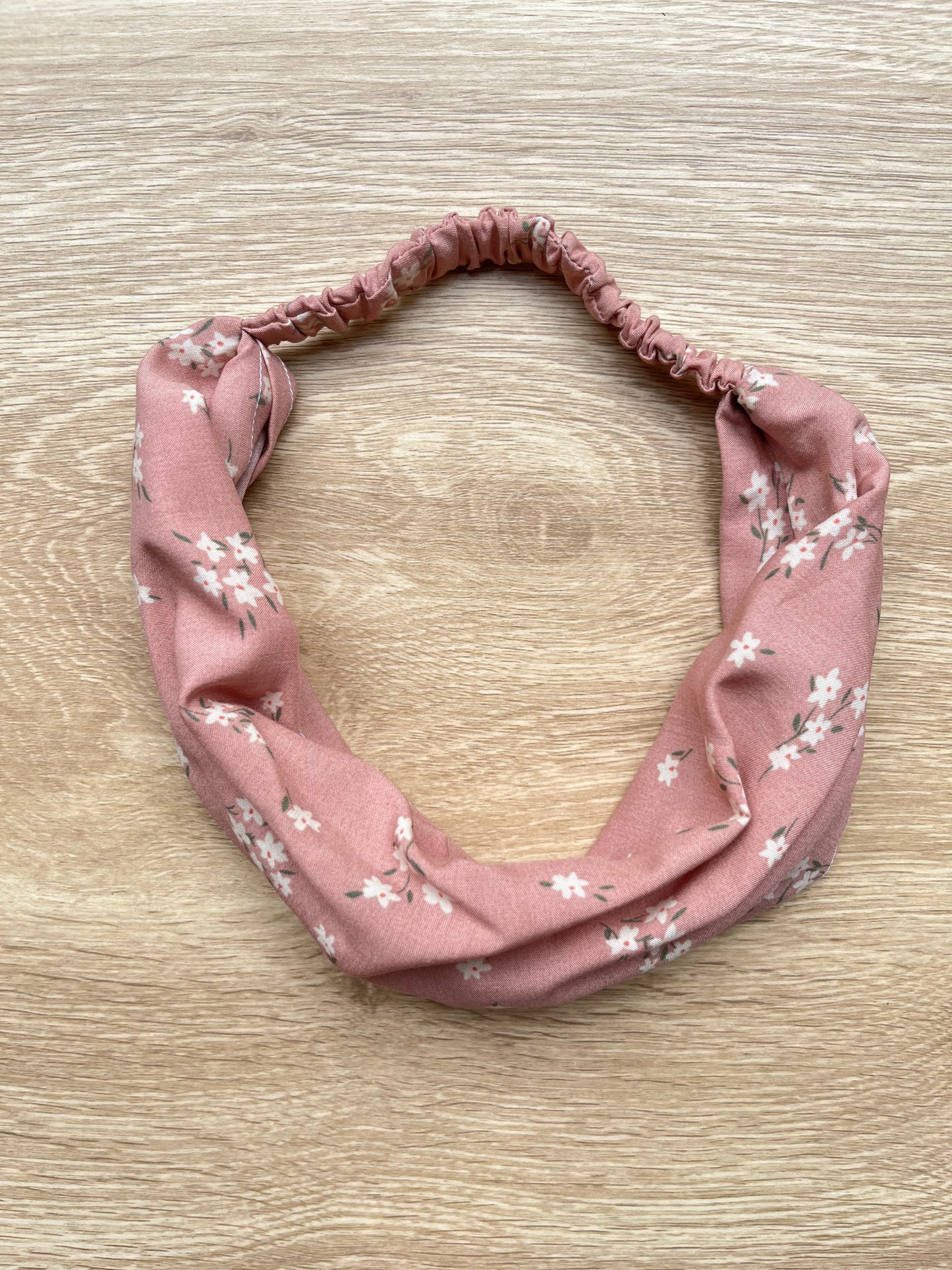 pink floral bandana headband