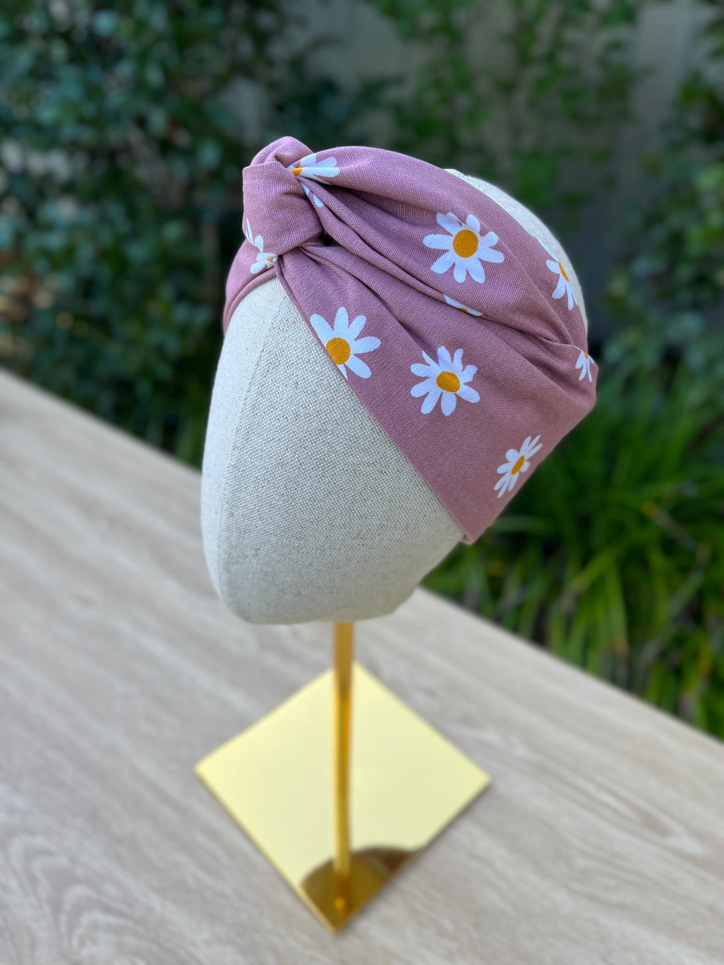 Purple Daisy Wired Headband
