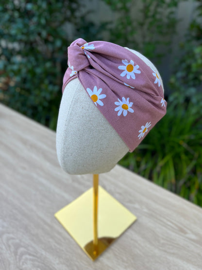 Purple Daisy Wired Headband