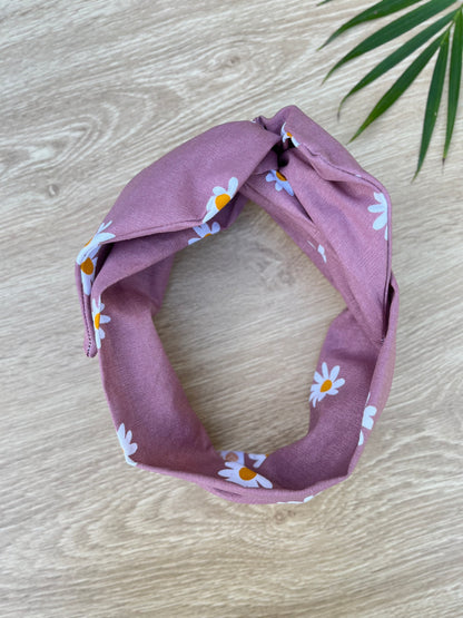 Purple Daisy Wired Headband