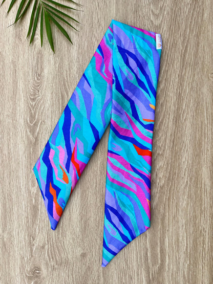 Rainbow Striped Wired Headband