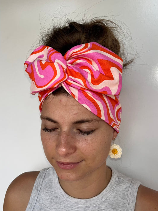 Retro Swirl Wired Headband