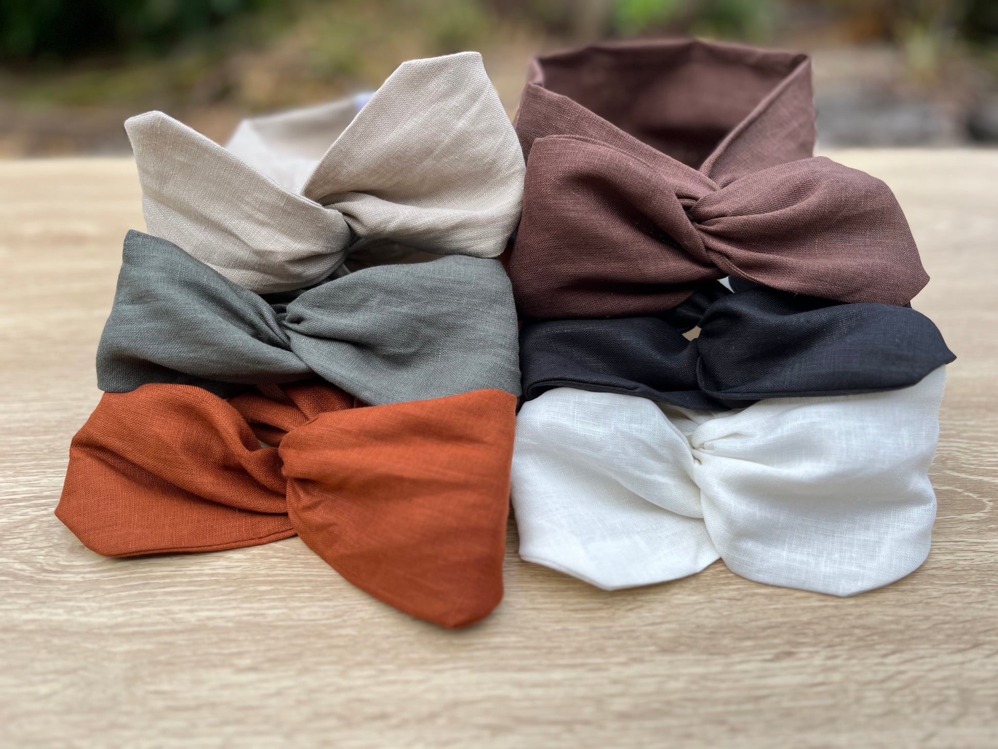 linen wired headbands 