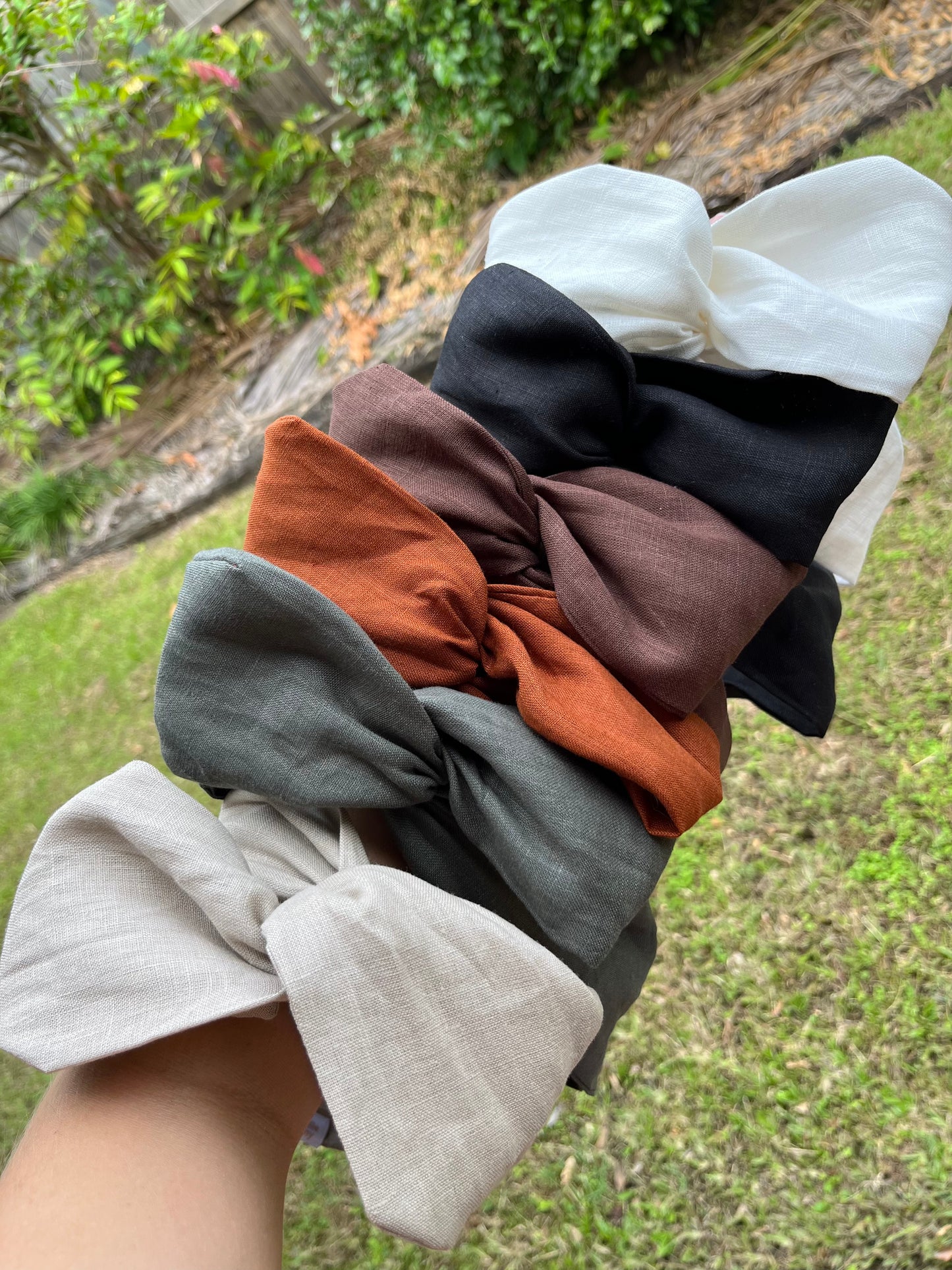 linen wired headbands