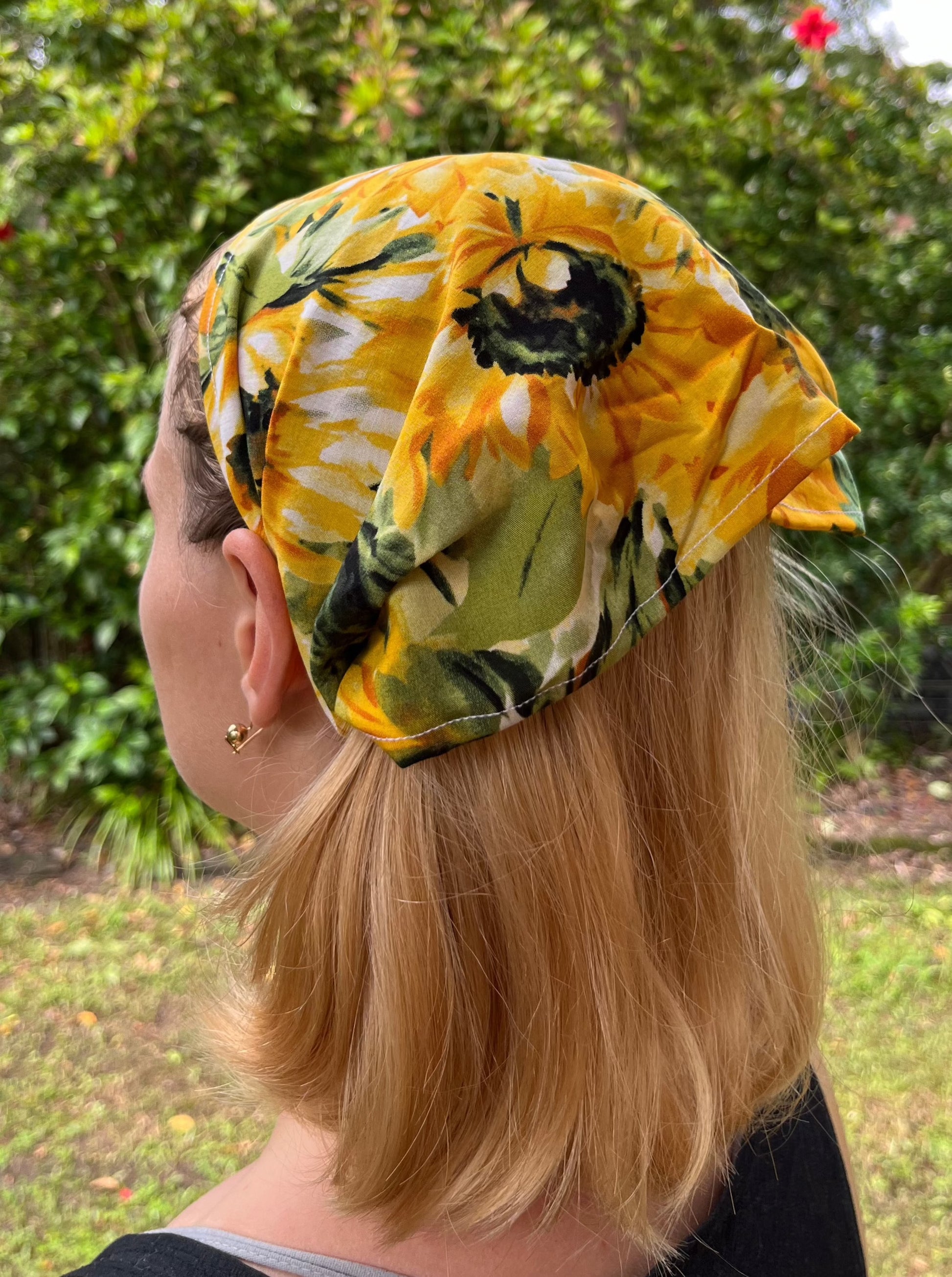 sunflower bandana headband