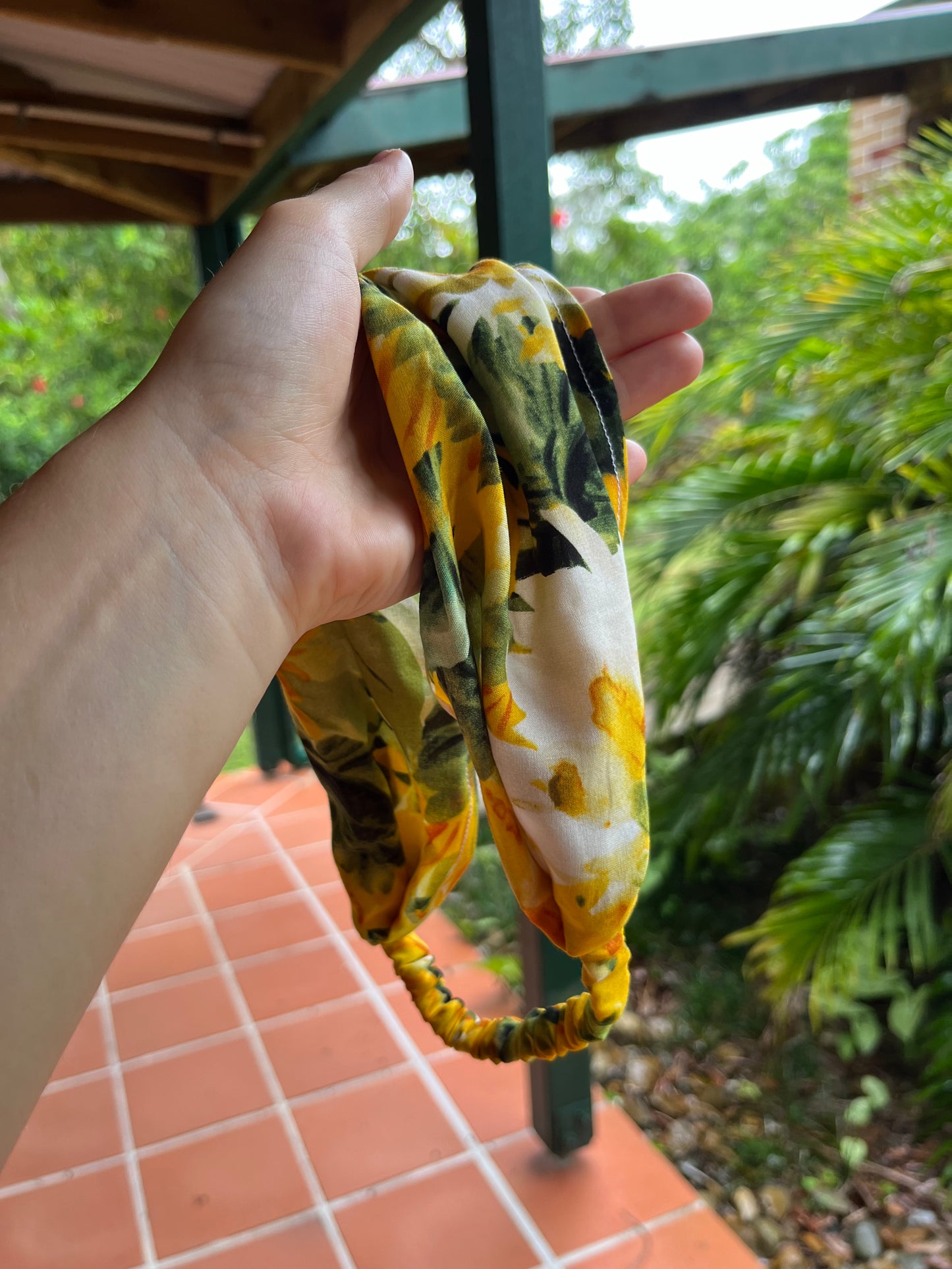 sunflower bandana headband